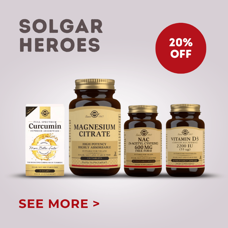 Solgar selected lines 20% off